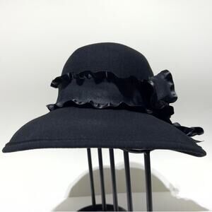 Bollman hat Co. Vintage 100% wool Doeskin felt derby hat